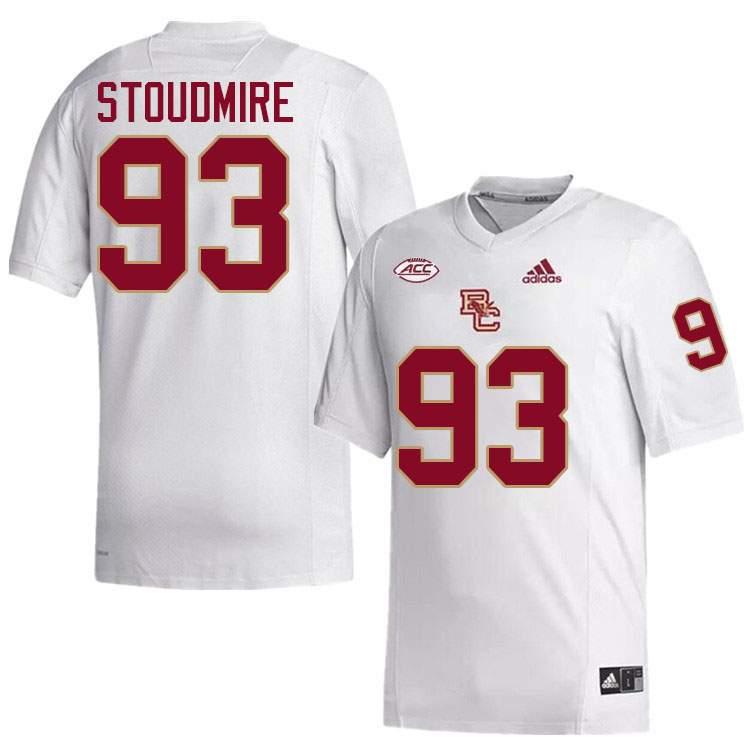 Owen Stoudmire Jersey,#93 Owen Stoudmire Boston College Eagles Football Jersey,Uniforms-White